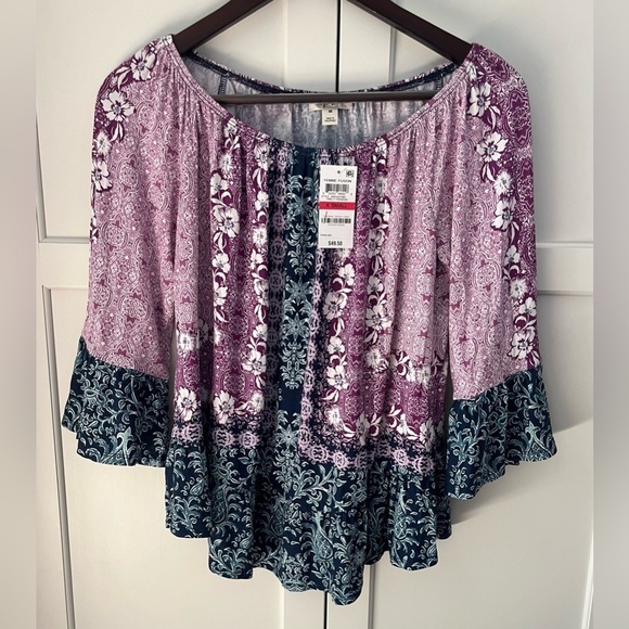 Style & Co. Tops - Style & Co. womens blouse boho Size XS NWT